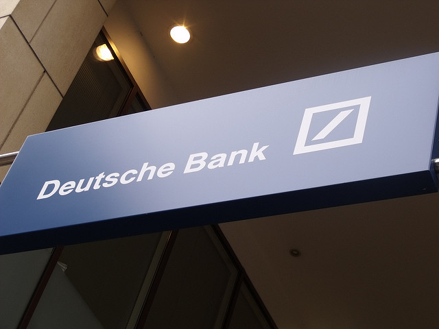 Deutsche bank sign