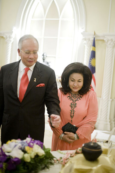 Najib Razak and Rosmah Mansor during a visit to Thailand (The Prime Minister of Thailand Office)
