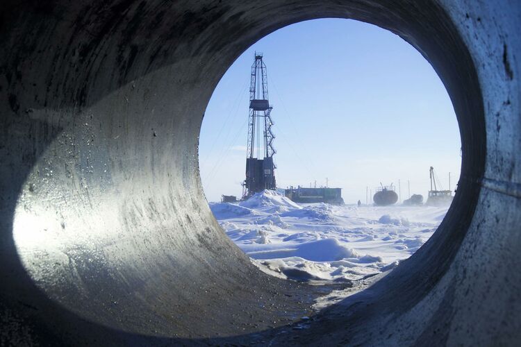 A Gazprom drilling rig