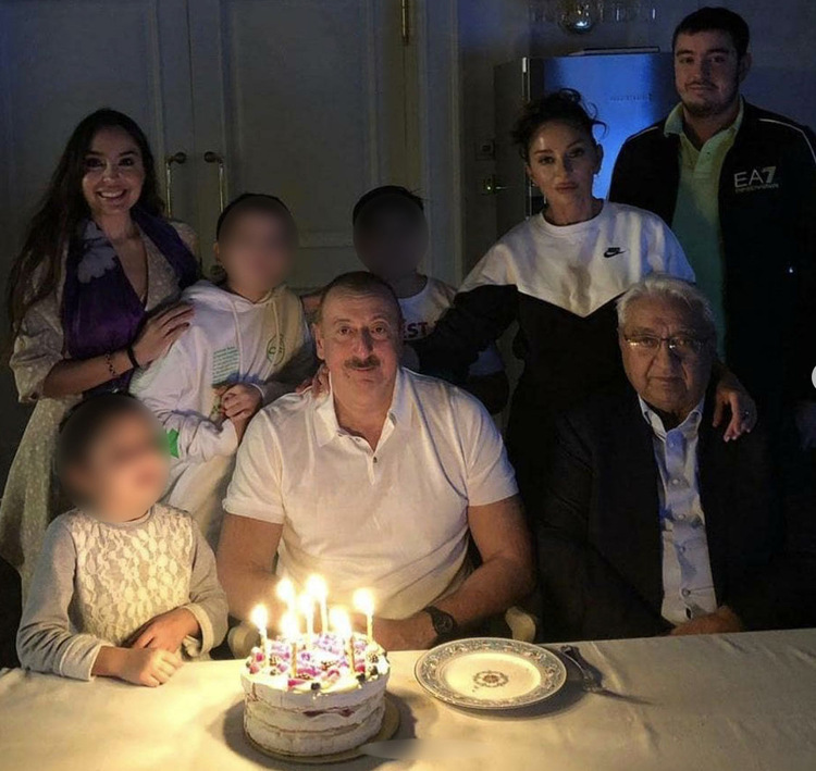 Pashayev and Aliyev family at birthday celebration