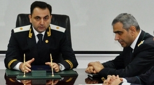 Mehman Gojayev and his boss Ilgar Abbasov