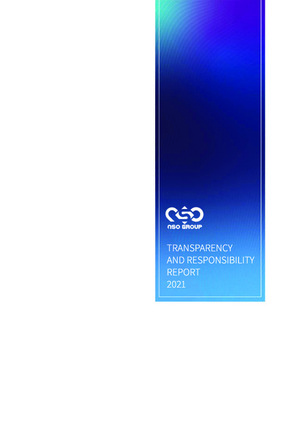 The frontpage of the NSO Transparency Report 2021