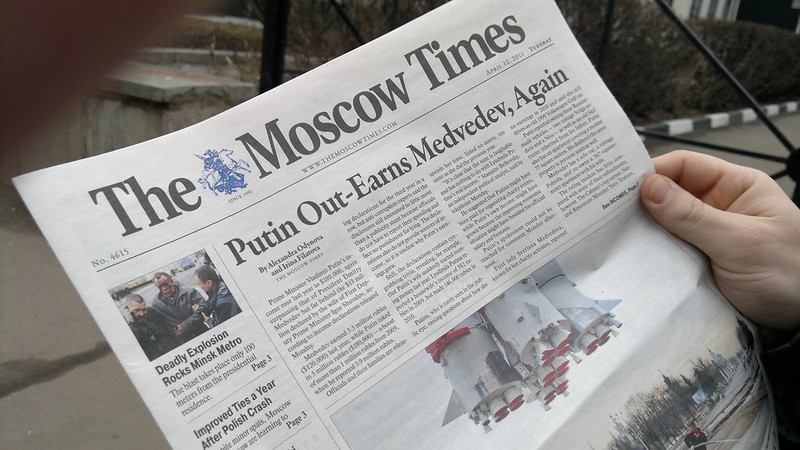 The Moscow Times Branded “Undesirable” in Putin’s Russia