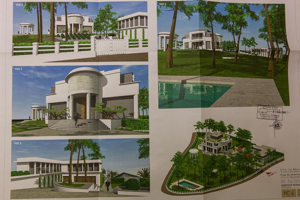  Plannen voor de wederopbouw van de villa van Ocheretny. (Olga Kravetz voor Meduza)