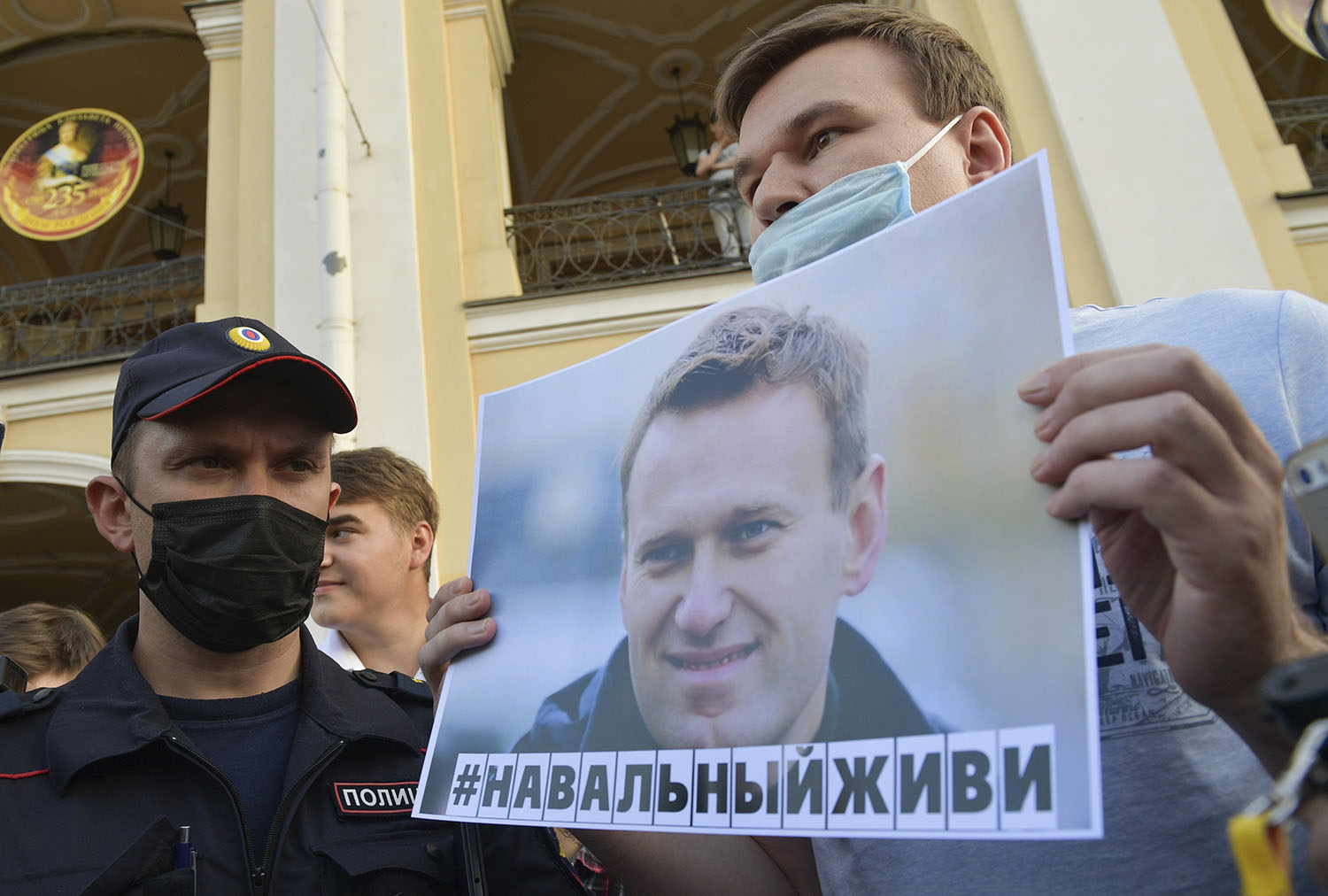 Navalny Poisoning Rally AP